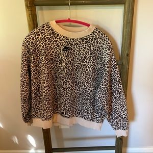 Nike leopard print pullover